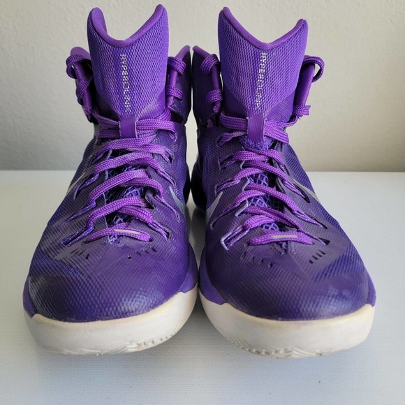 Nike Hyperdunk Men Size 7.5 High Top Basketball Shoes Sneakers Purple 653483-505 - Picture 2 of 12